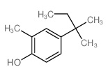 Phenol,4-(1,1-dimethylpropyl)-2-methyl- Structure