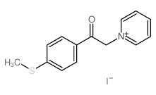 1-(4-methylsulfanylphenyl)-2-pyridin-1-yl-ethanone结构式