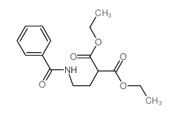 diethyl 2-(2-benzamidoethyl)propanedioate结构式