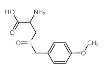 2-amino-3-[(4-methoxyphenyl)methylsulfinyl]propanoic acid结构式
