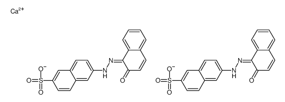 6-[(2-Hydroxy-1-naphthalenyl)azo]-2-naphthalenesulfonic acid, calcium salt (2:1)结构式