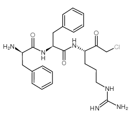 H-D-Phe-Phe-Arg-chloromethylketone trifluoroacetate salt Structure