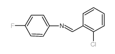 N-(2-氯亚苄基)-4-氟苯胺结构式