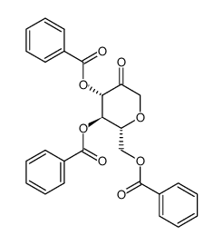 1,5-anhydro-3,4,6-tri-O-benzoyl-D-fructose结构式