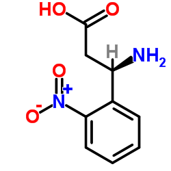 (R)-3-氨基-3-(2-硝基苯基)丙酸结构式