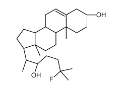 22-hydroxy-25-fluorocholesterol structure