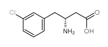 (R)-3-氨基-4-(3-氯苯基)丁酸结构式