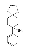8-phenyl-1,4-dioxaspiro[4.5]decan-8-amine结构式