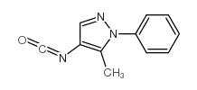 4-异氰基-5-甲基-1-苯基-吡唑结构式
