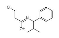 3-chloro-N-(2-methyl-1-phenylpropyl)propanamide结构式