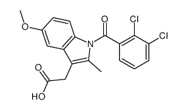 2-[1-(2,3-dichlorobenzoyl)-5-methoxy-2-methylindol-3-yl]acetic acid Structure