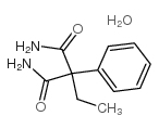 2-乙基-2-苯基丙二酰胺一水结构式