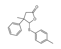 4-methyl-5-(4-methylphenyl)sulfanyl-4-phenyloxolan-2-one Structure