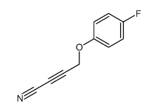 4-(4-fluorophenoxy)but-2-ynenitrile结构式