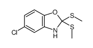 5-chloro-2,2-bis(methylsulfanyl)-3H-1,3-benzoxazole结构式