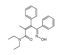 (Z)-N,N-diethyl-4-(hydroxyimino)-2-methyl-3,4-diphenyl-2-butenamide结构式