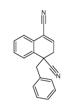1-Benzyl-1,2-dihydro-1,4-naphthalenedicarbonitrile Structure