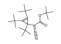 Diazo(1,2,3-tri-tert-butyl-2-cyclopropen-1-yl)essigsaeure-tert-butylester Structure