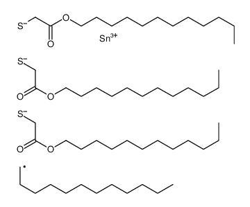 dodecyl 4-dodecyl-4-[[2-(dodecyloxy)-2-oxoethyl]thio]-7-oxo-8-oxa-3,5-dithia-4-stannaicosanoate Structure