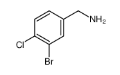 3-溴-4-氯苄胺结构式