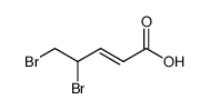 4,5-dibromo-pent-2-enoic acid结构式