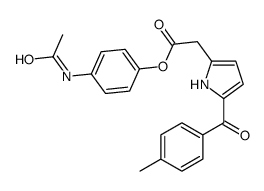 (4-acetamidophenyl) 2-[5-(4-methylbenzoyl)-1H-pyrrol-2-yl]acetate Structure