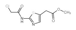 [2-(2-氯-乙酰基氨基)-噻唑-5-基]-乙酸甲酯结构式