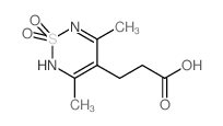 3-(3,5-DIMETHYL-1,1-DIOXO-1,2-DIHYDRO-1LAMBDA6-[1,2,6]THIADIAZIN-4-YL)-PROPIONIC ACID Structure
