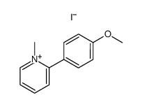 N-Methyl-2-(4-methoxyphenyl)pyridinium iodide结构式