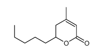 4-methyl-2-pentyl-2,3-dihydropyran-6-one Structure