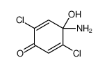 4-amino-2,5-dichloro-4-hydroxycyclohexa-2,5-dien-1-one结构式
