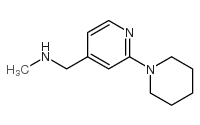 N-甲基-n-[(2-哌啶-1-吡啶-4-基)甲基]胺结构式