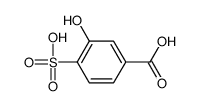 3-hydroxy-4-sulfobenzoic acid Structure
