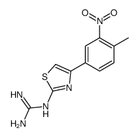2-[4-(4-methyl-3-nitrophenyl)-1,3-thiazol-2-yl]guanidine结构式