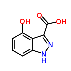 4-Hydroxy-1H-indazole-3-carboxylic acid结构式