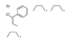1-phenyl-2-tributylstannylpropan-1-one结构式