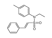 N-ethyl-N-(4-methylphenyl)-2-phenylethenesulfonamide结构式