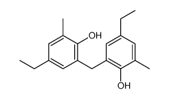 4-ethyl-2-[(5-ethyl-2-hydroxy-3-methylphenyl)methyl]-6-methylphenol结构式