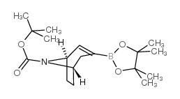8-叔丁氧羰基-8-氮杂双环[3.2.1]辛-2-烯-3-硼酸频哪醇酯结构式