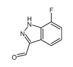 7-氟-1H-吲唑-3-羧醛结构式