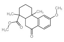 methyl (1S,4aS,10aS)-6-methoxy-1,4a-dimethyl-9-oxo-3,4,10,10a-tetrahydro-2H-phenanthrene-1-carboxylate结构式