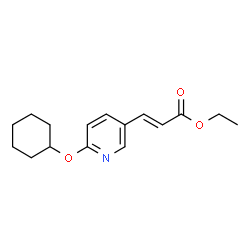 3-(6-CYCLOHEXYLOXY-PYRIDIN-3-YL)-ACRYLIC ACID ETHYL ESTER Structure