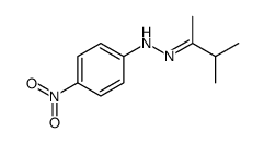 2-Butanone, 3-methyl-, 2-(4-nitrophenyl)hydrazone结构式