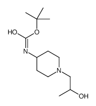 1-(2-羟丙基)哌啶-4-基氨基甲酸叔丁酯结构式