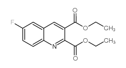 6-氟喹啉-2,3-二羧酸 二乙酯结构式