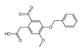 (4-benzyloxy-5-methoxy-2-nitro-phenyl)-acetic acid Structure