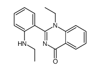1-ethyl-2-[2-(ethylamino)phenyl]quinazolin-4-one结构式