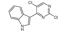 3-(2,5-二氯嘧啶-4-基)-1H-吲哚结构式
