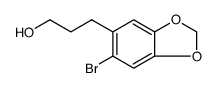 1,3-Benzodioxole-5-propanol, 6-bromo Structure