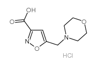5-(吗啉-4-基甲基)异恶唑-3-羧酸盐酸盐结构式